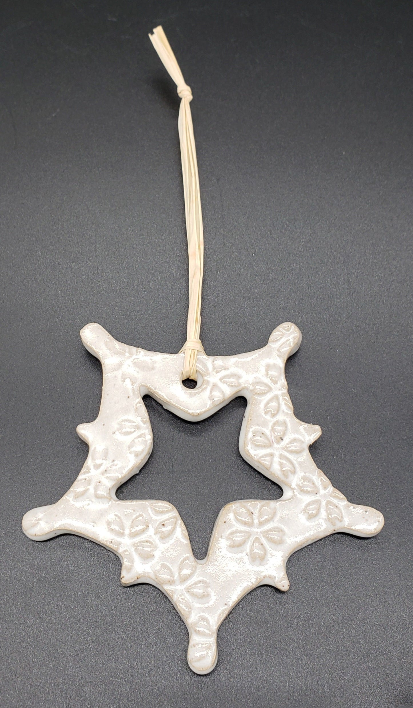 Snowflake Stoneware Ornament