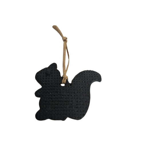 Black Squirrel Ceramic Ornament