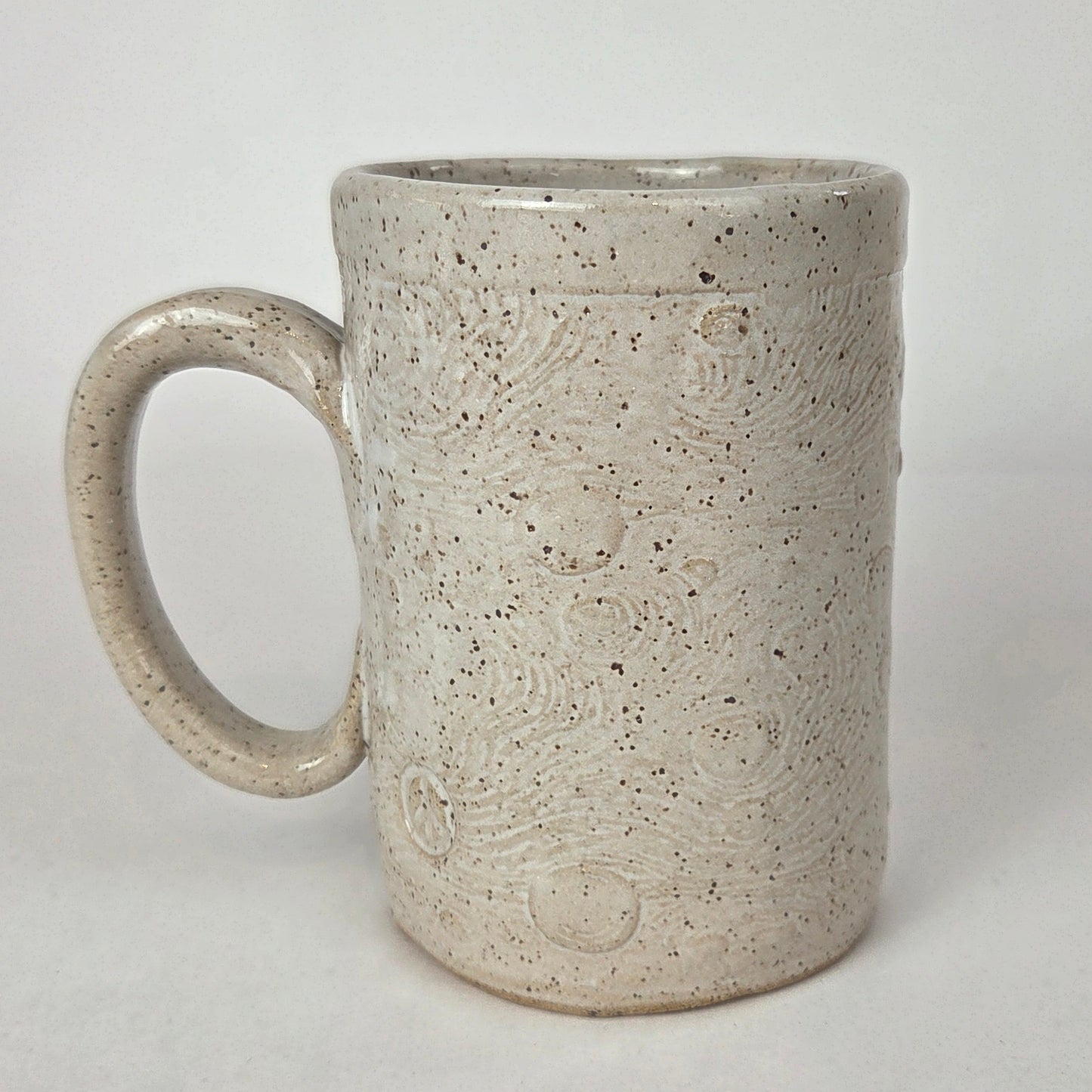 Mothman White 14oz Stoneware Handmade Mug