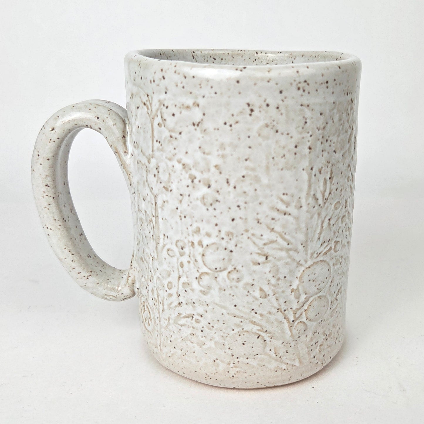 Brown Rabbit on White 14oz Stoneware Handmade Mug