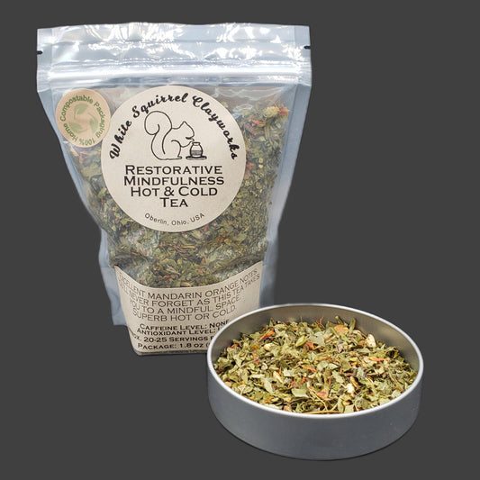 Restorative Mindfulness Hot & Cold Looseleaf Tea - 1.8oz - Home Compostable Packaging