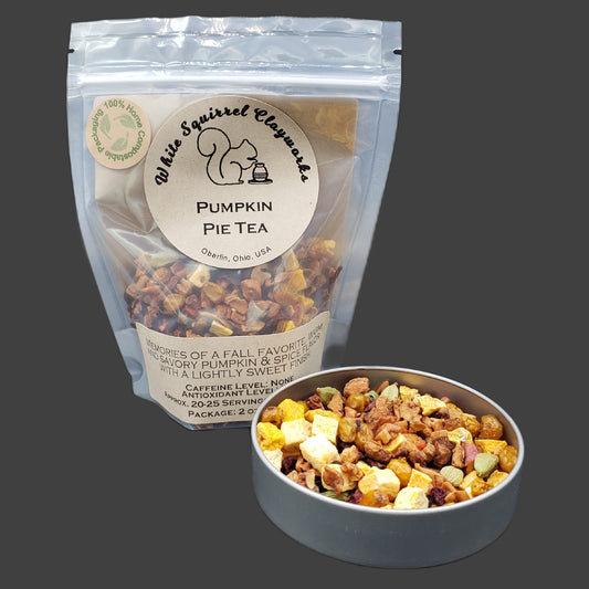 Pumpkin Pie Herbal Tea - Looseleaf Tea - 2oz - Home Compostable Packaging