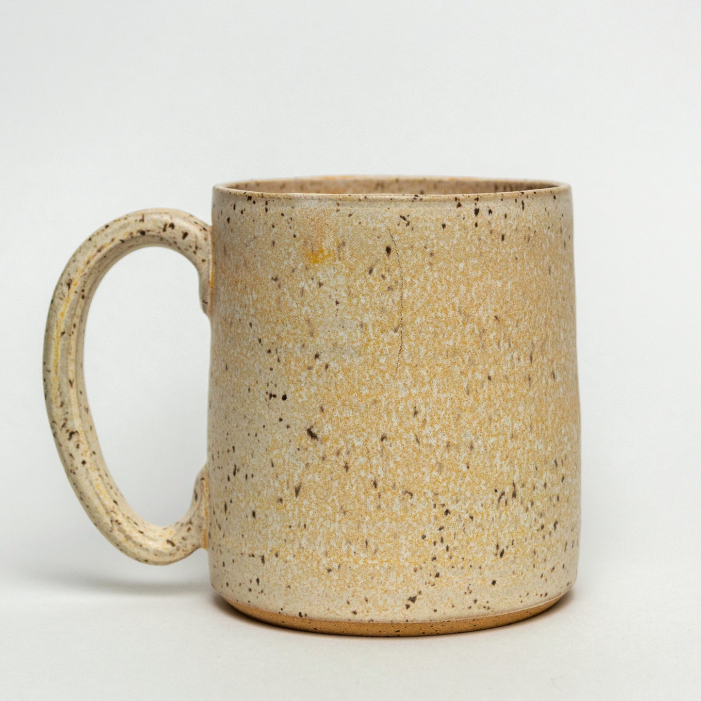 Cream Smiley Face Hand Thrown 14oz Mug