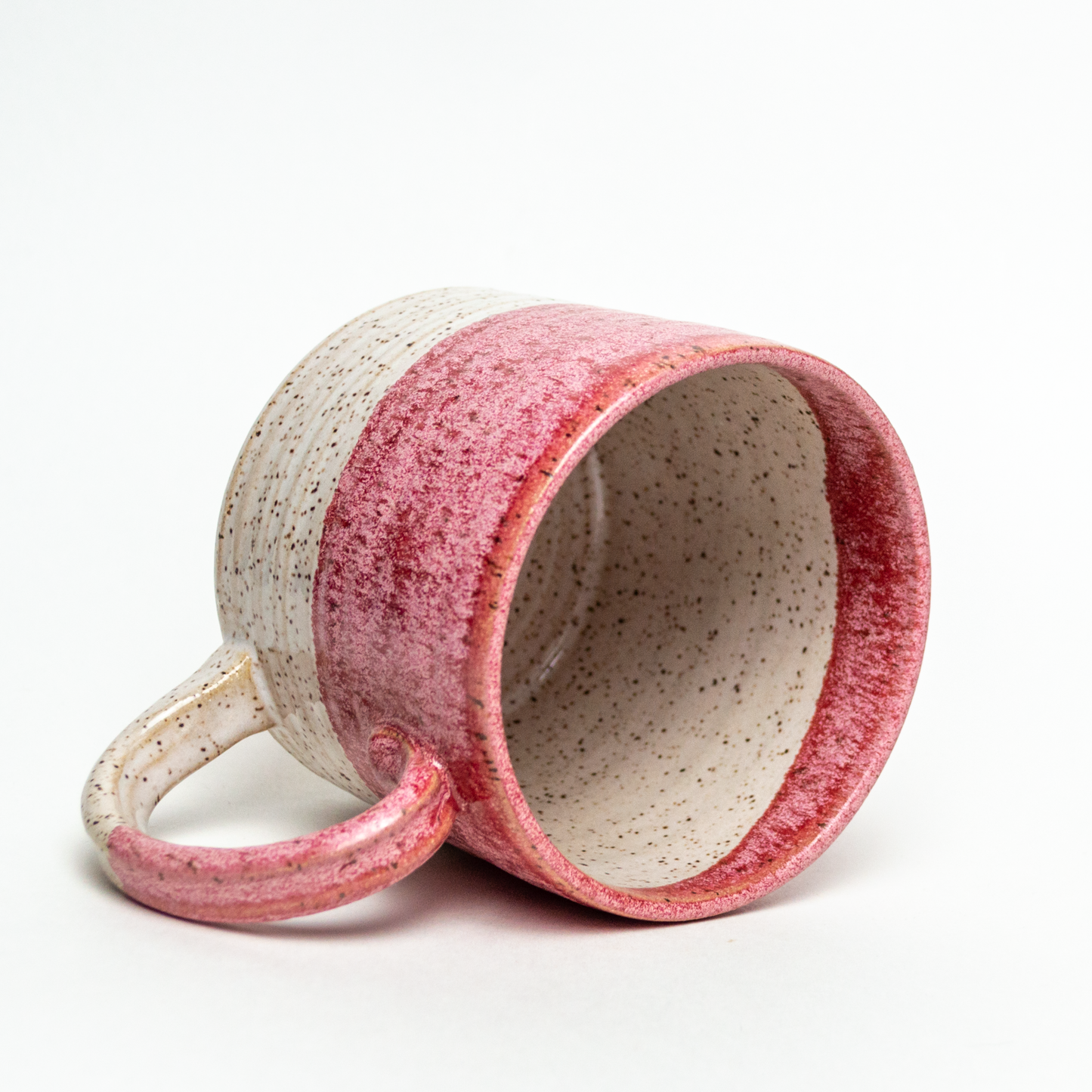Frosted Cherry Hand Thrown Stoneware 14-16ox Mug
