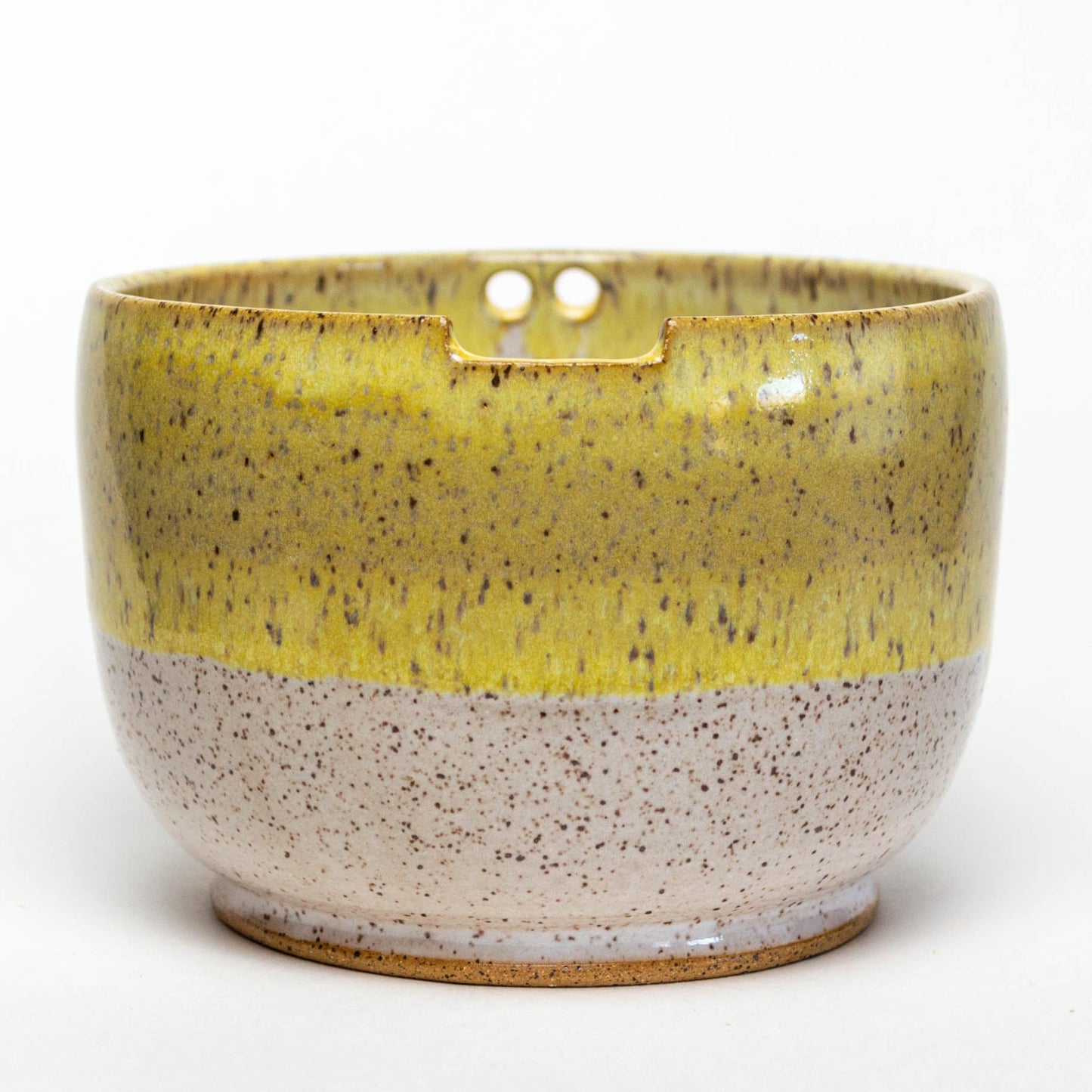 Hand Thrown Yellow & White Ramen/Rice Bowl