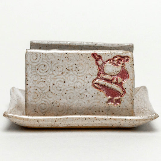 Red Classic Santa Claus White Sponge Holder