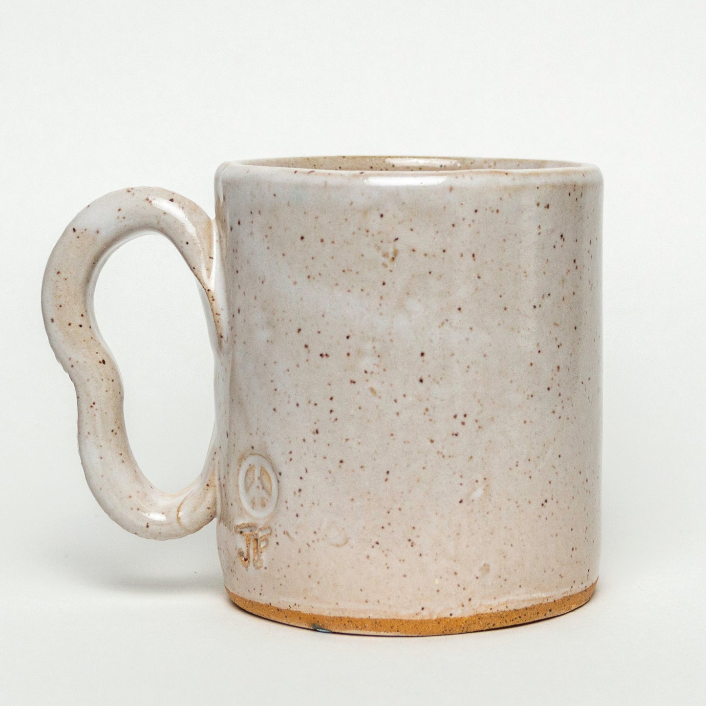 Brown Tree of Life on White Stoneware 12oz Mug