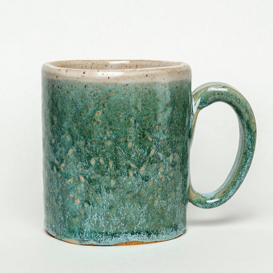 Sea Turtle Wrapped Green Stoneware 12oz Mug