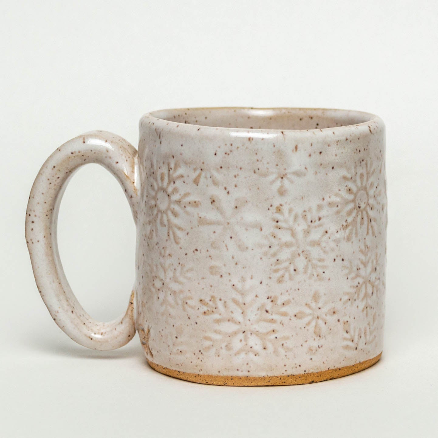 Holiday Trees on White Stoneware 10oz Mug