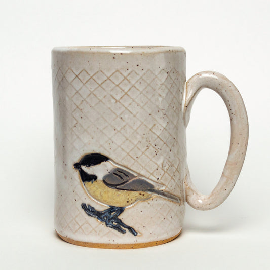 Chickadee White 14 oz Mug