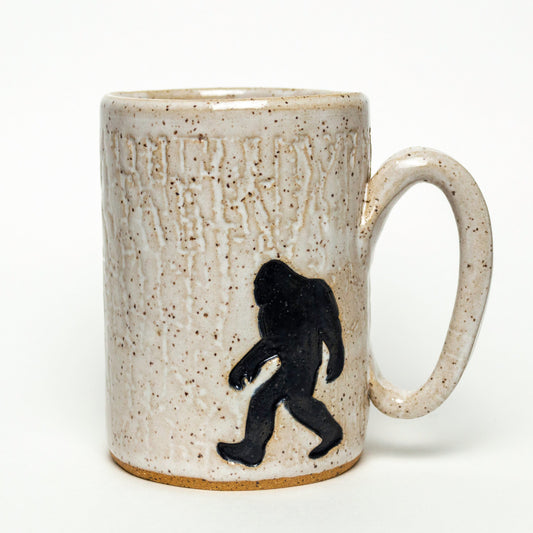 Bigfoot/Sasquatch White 14oz Stoneware Mug