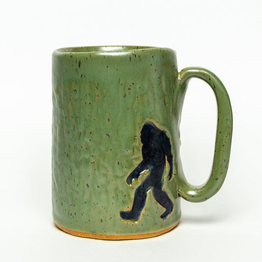 Bigfoot/Sasquatch Green  Stoneware 14oz Mug