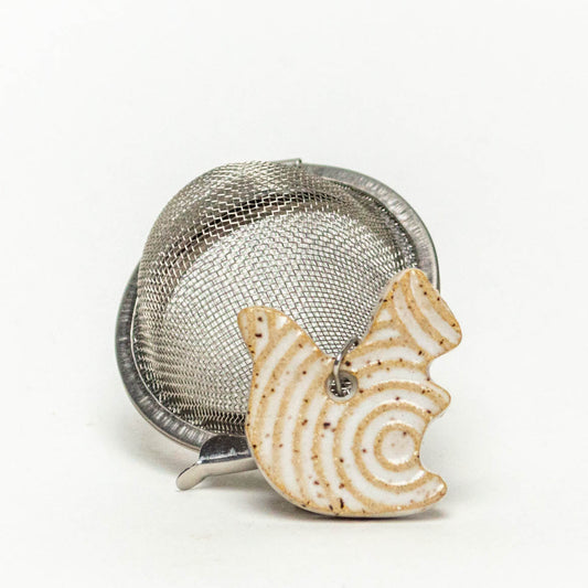 White Squirrel Charm w/ Tea Ball Infuser