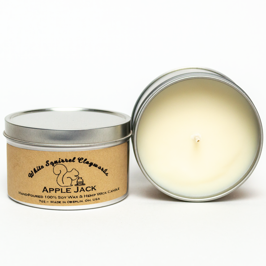 Apple Jack Soy Candle - 7oz - Silver Tin