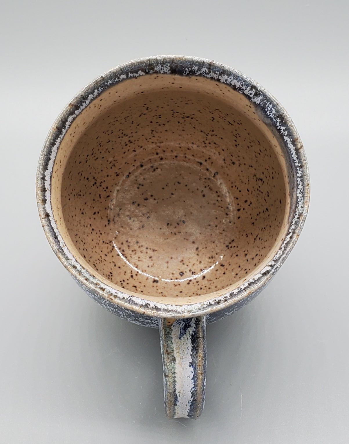 Green-2-Blue Wash Hand-Thrown Bulb Stoneware 14oz Mug