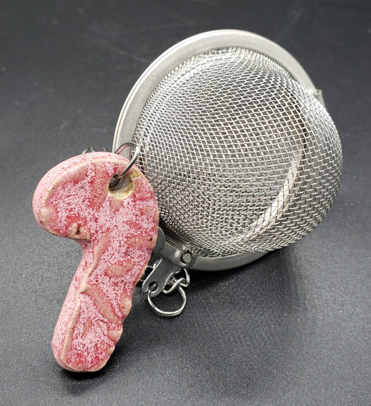 Candy Cane Charm w/ Tea Ball Infuser