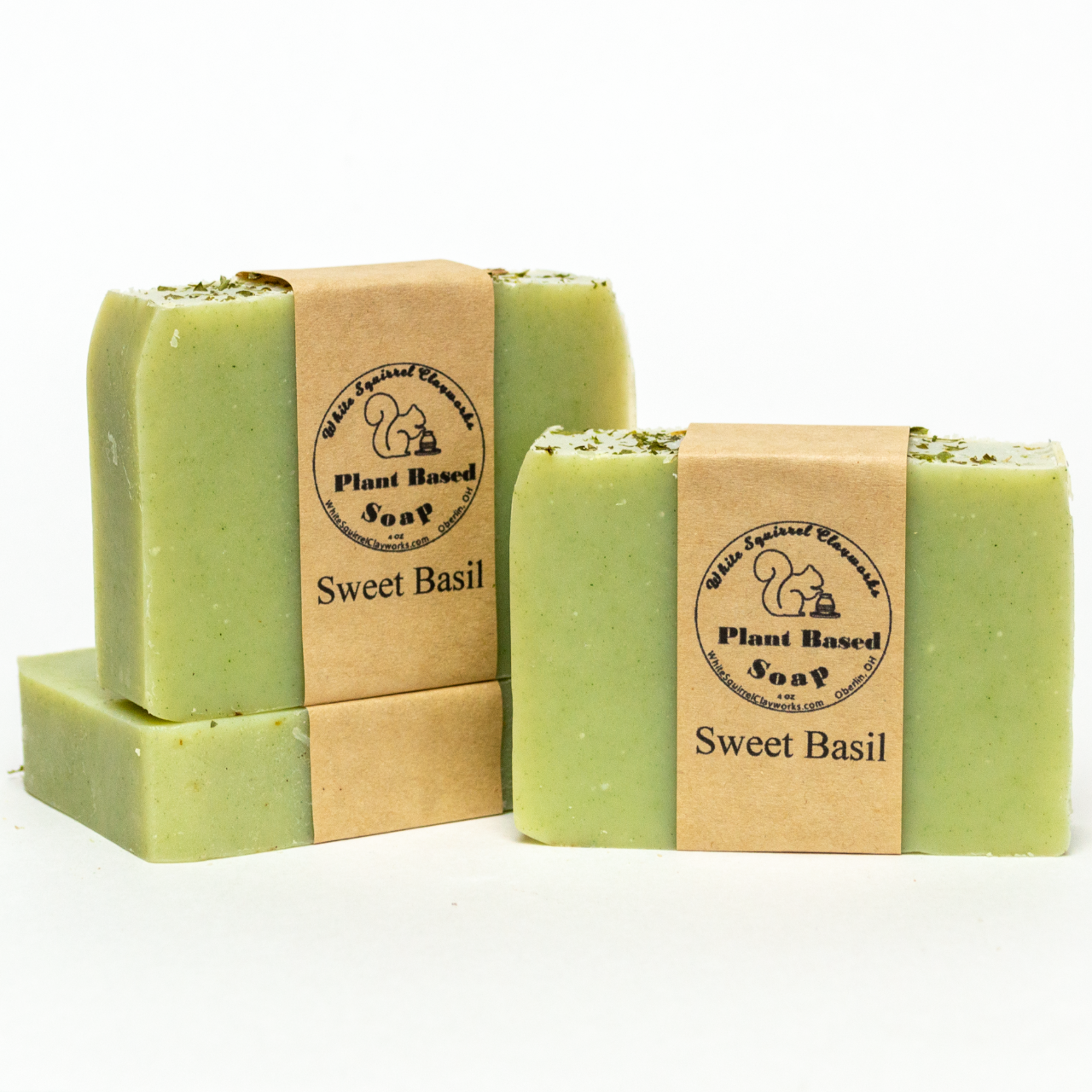 Sweet Basil - Hand Made Vegetable Based Soap 4oz Bar