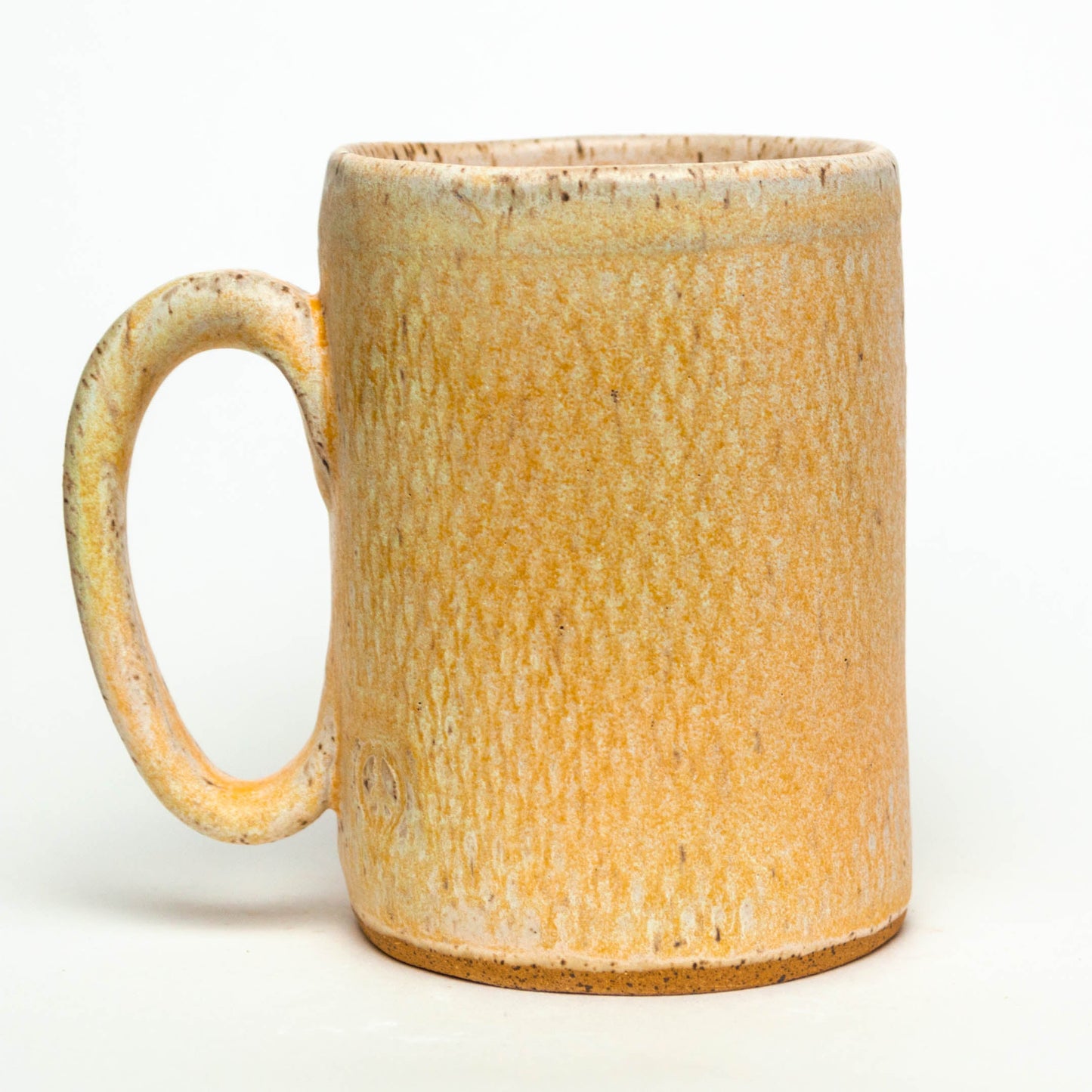 Black Horse Pattern on Beige 14oz Stoneware Mug