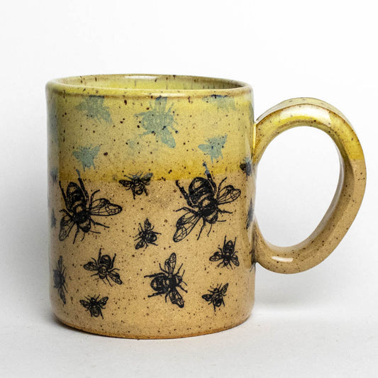 Bee Pattern Print 12 oz Mug
