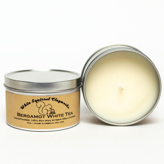 Bergamot White Tea Soy Candle - Classic Tin - 7oz