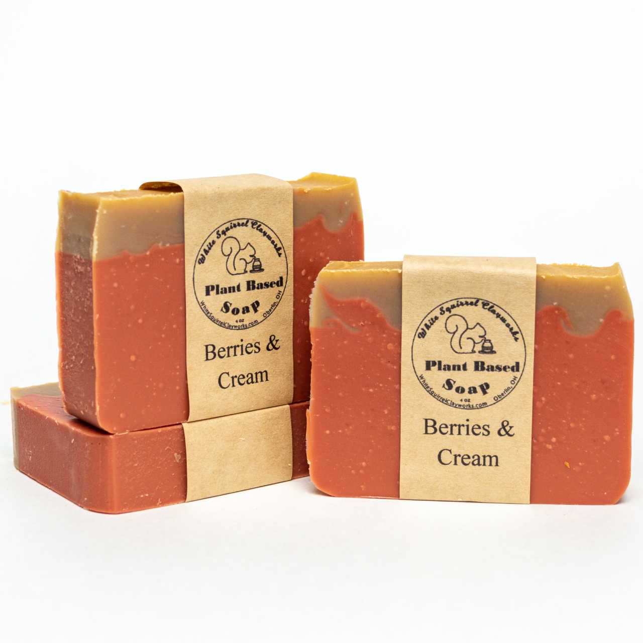 Berries & Cream Hand Made Vegetable Based Soap - 4oz