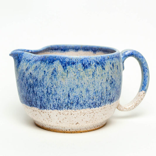 Blue & White Hand-Thrown Batter Bowl