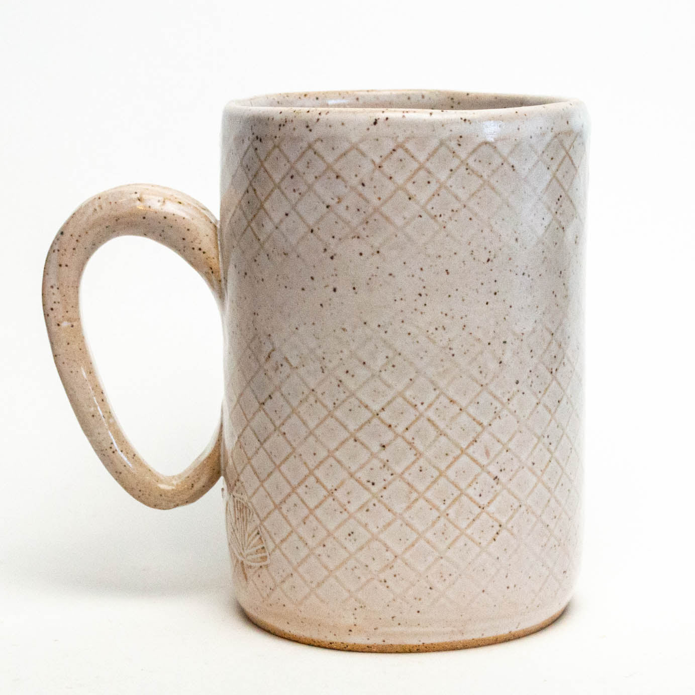Blue Heron Design White 14 oz Mug