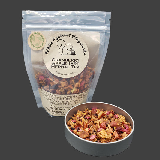 Cranberry Apple Tart Herbal Looseleaf Tea - 2oz - Home Compostable Packaging