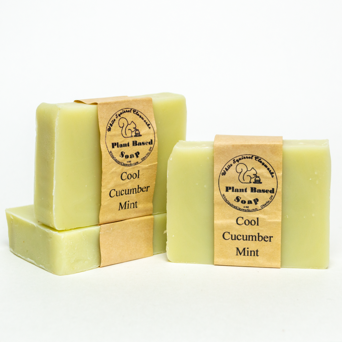 Cool Cucumber Mint - Handmade Vegetable Based Soap -4oz