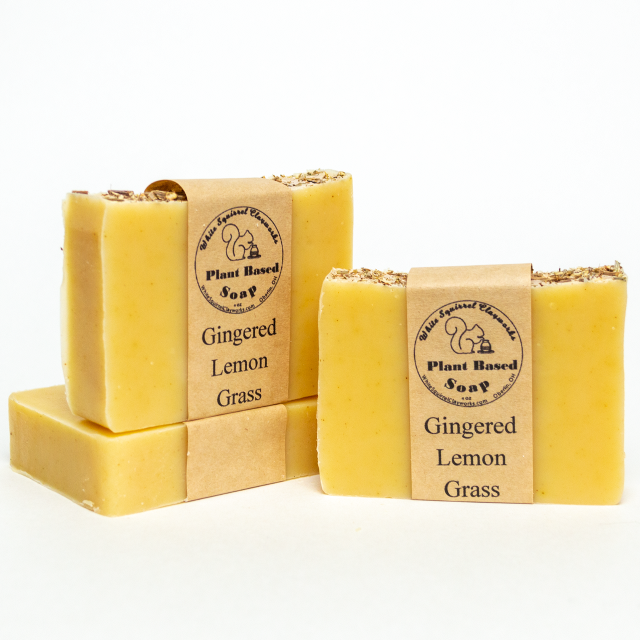 Gingered Lemon Grass Handmade Vegetable Based Soap - 4oz