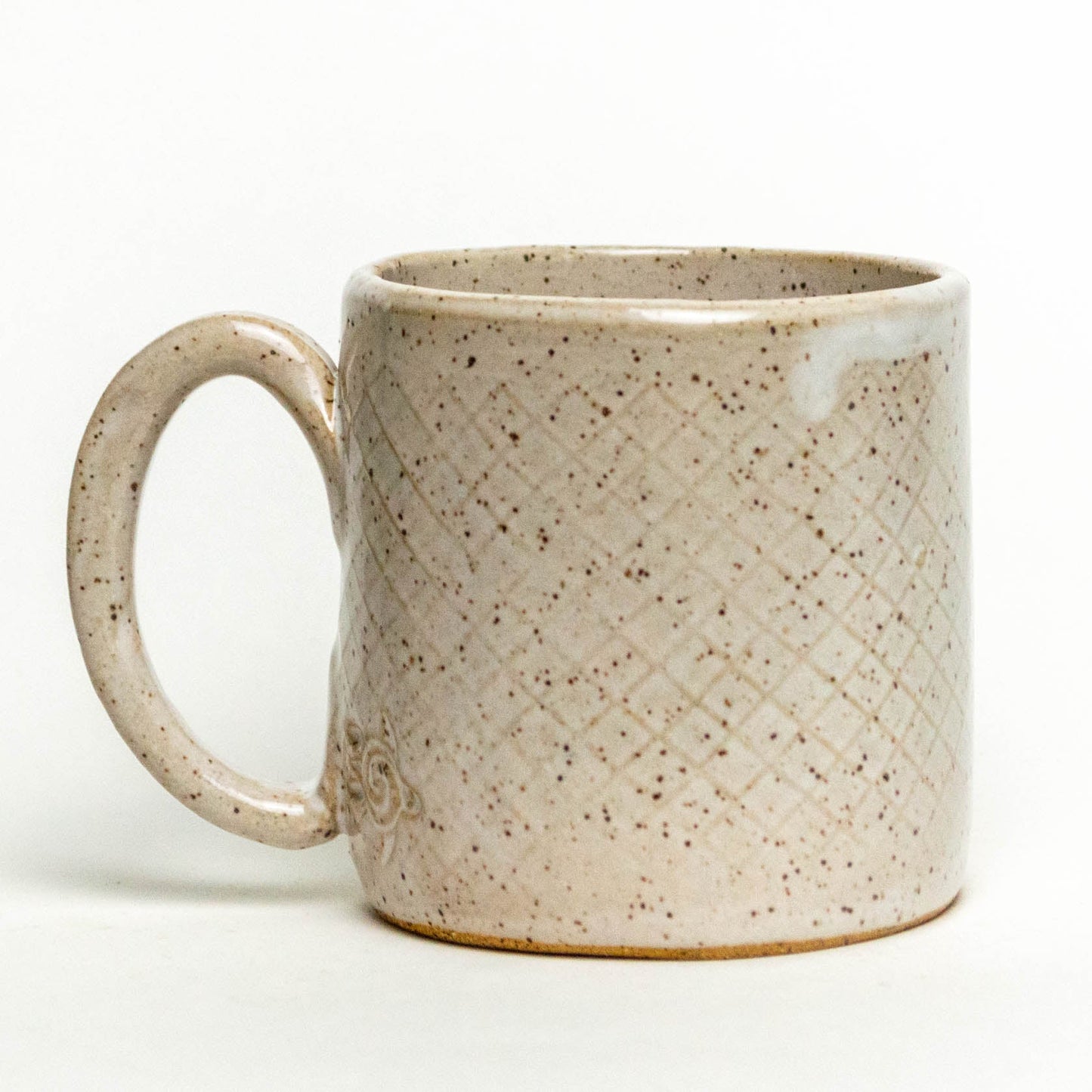 Tufted Titmouse on White Stoneware 10oz Mug