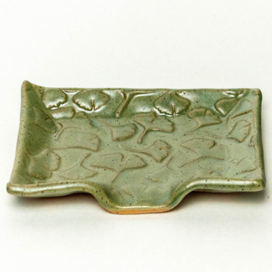 Ginkgo Green Soap Dish
