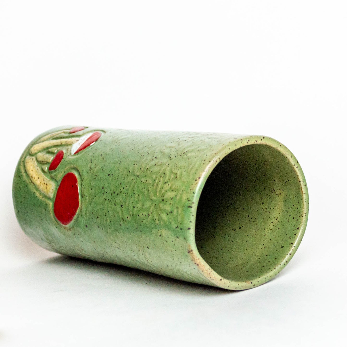 Mushroom Vintage Green Vase
