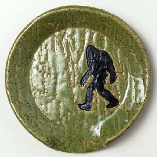 Sasquatch Green Stoneware Spoon Rest