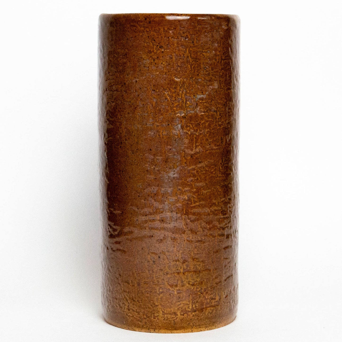 Jack-O'-Lantern Mushroom Brown Vase