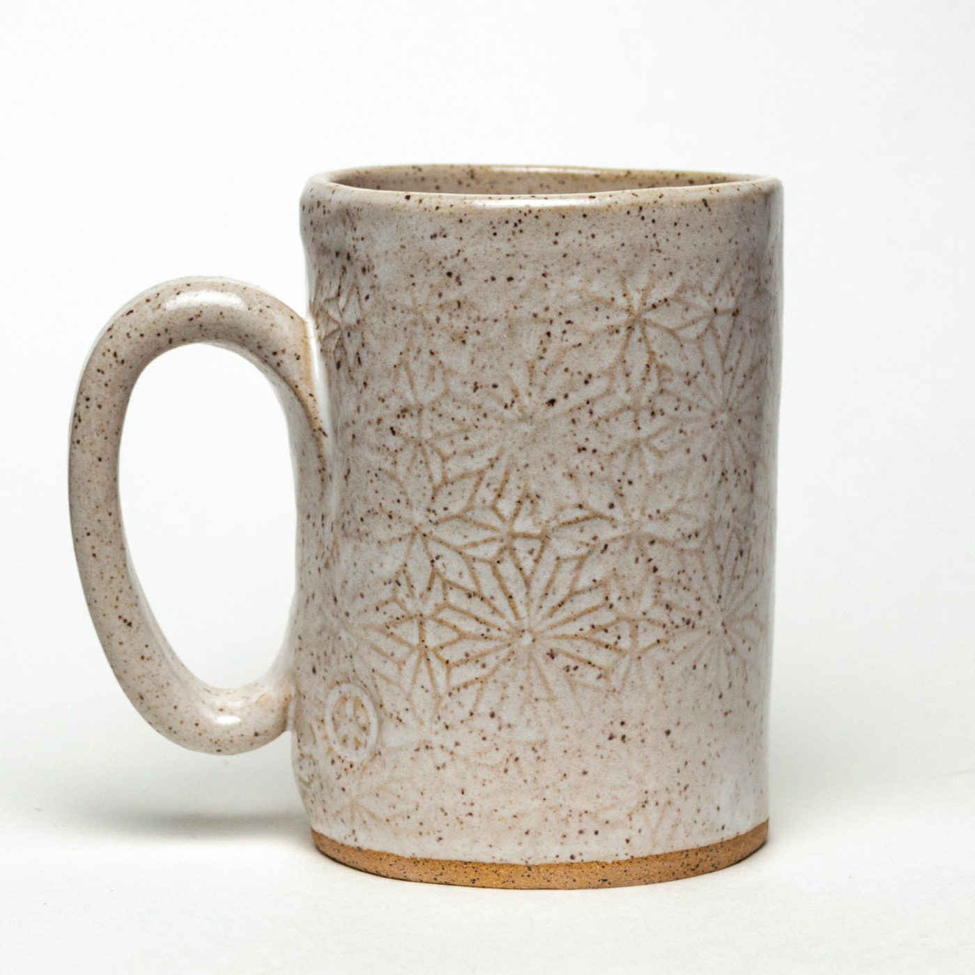 Orange Jumping Cat White 14 oz Mug
