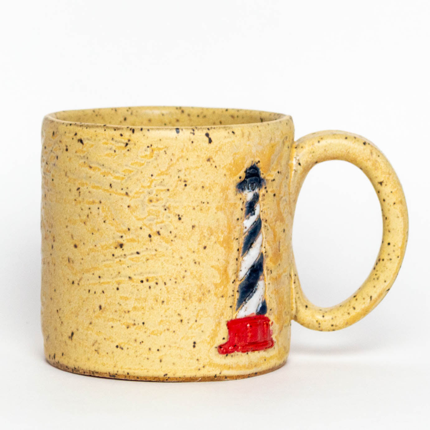 Lighthouse Design Beige 10oz Mug