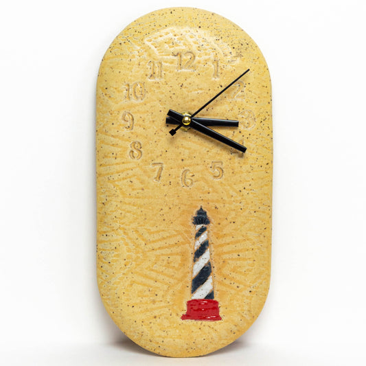 Lighthouse Design Beige Wall Clock