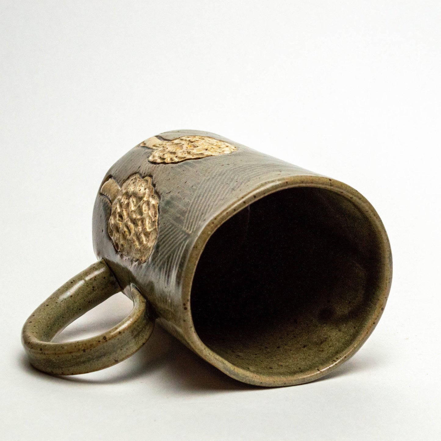 Morel Mushroom Silver 14oz Mug