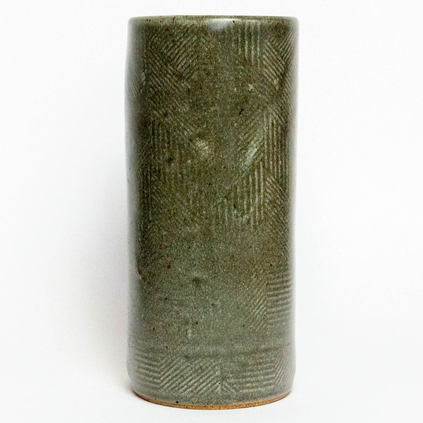 Morel Mushroom Silver Vase