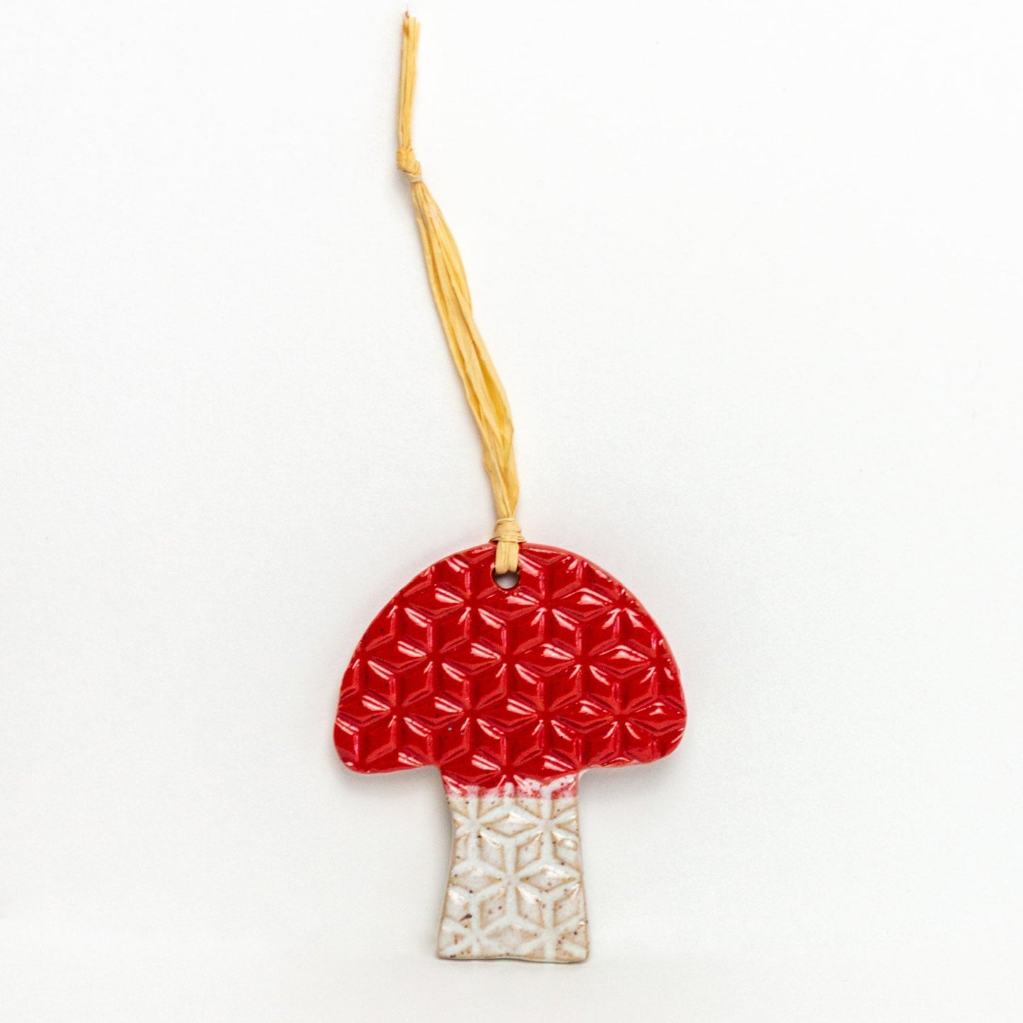 Mushroom Shaped Stoneware Ornament