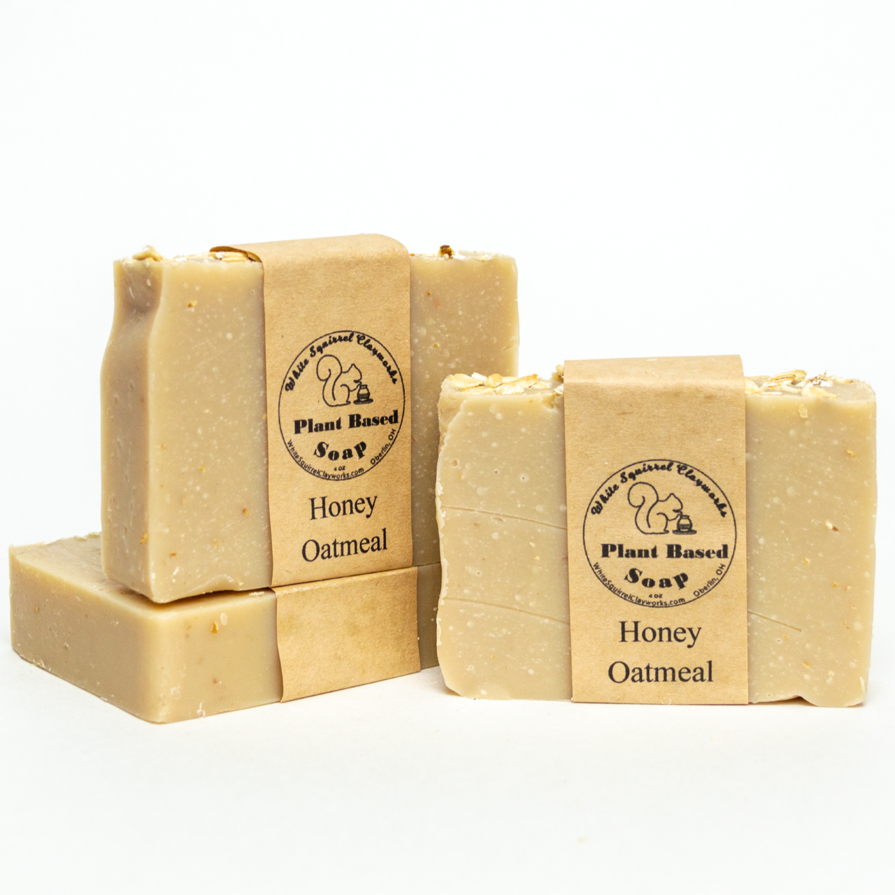 Honey Oatmeal Hand Made Vegetable Based Soap - 4oz