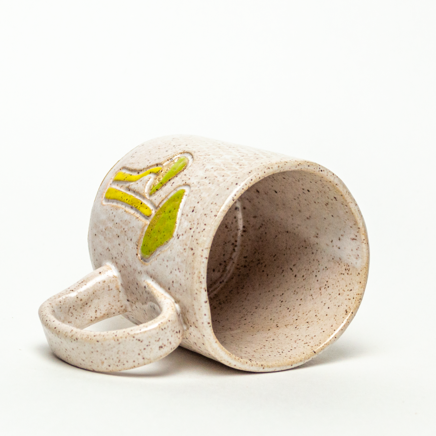 Parrot Mushroom Design White 10oz Stoneware Mug