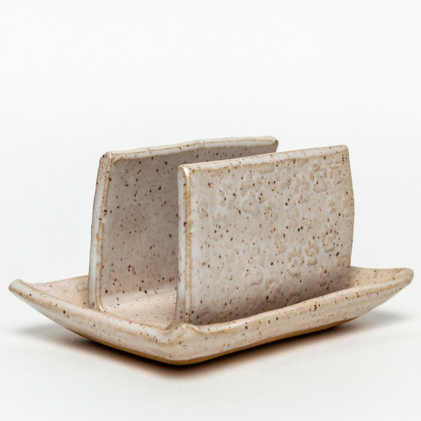 Paw Print Pattern White Sponge Holder