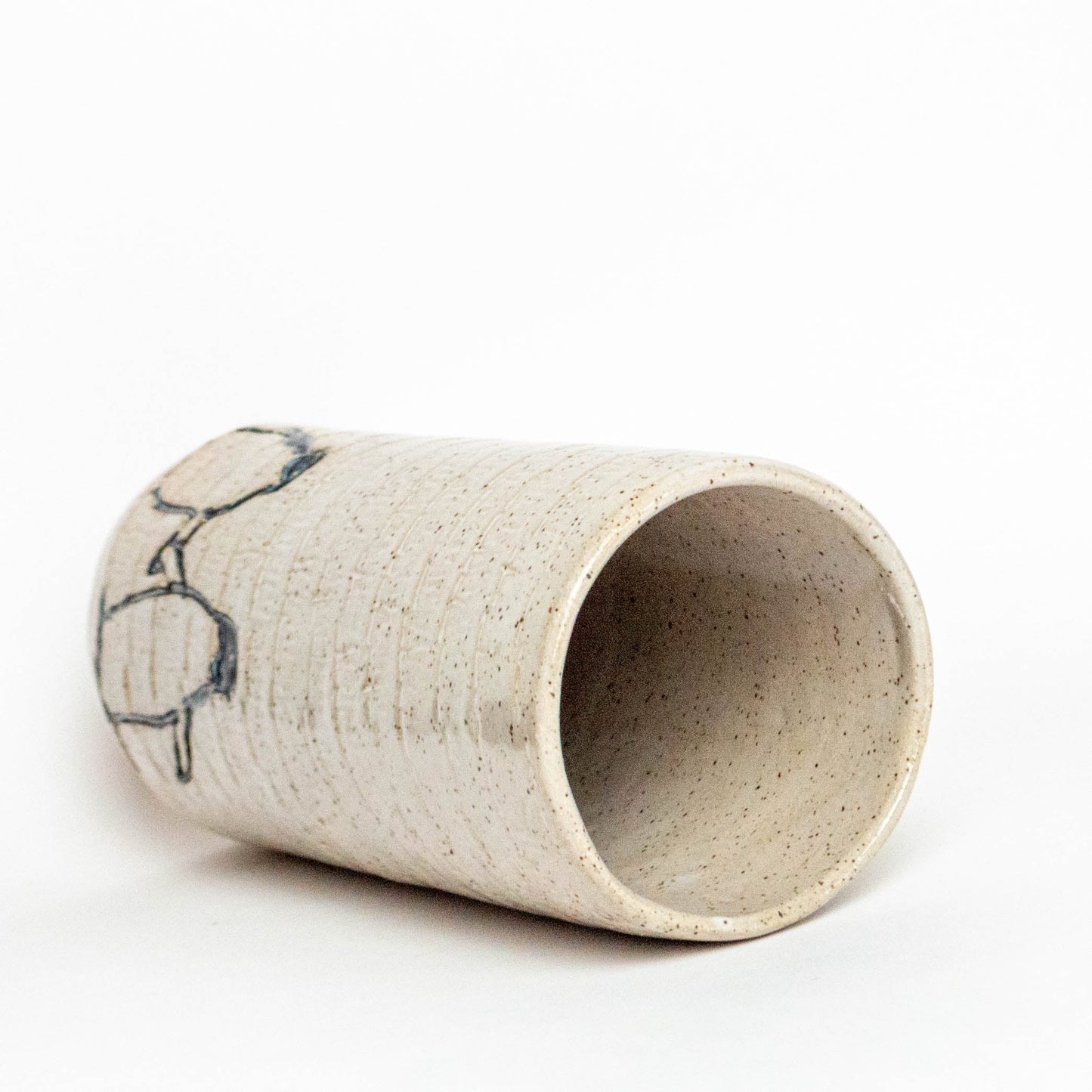 Penguins Design White Vase