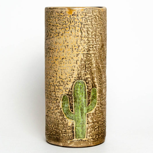 Saguaro Cactus Beige Vase