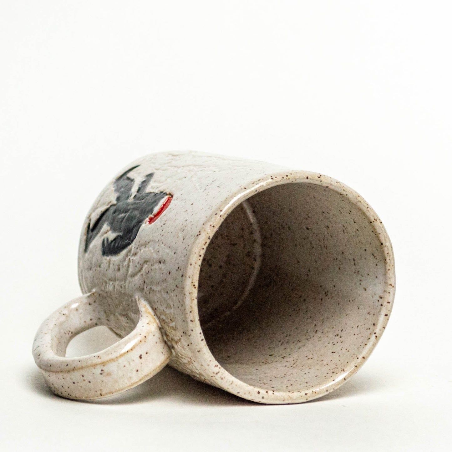 Santa Sasquatch White Stoneware 14oz Mug