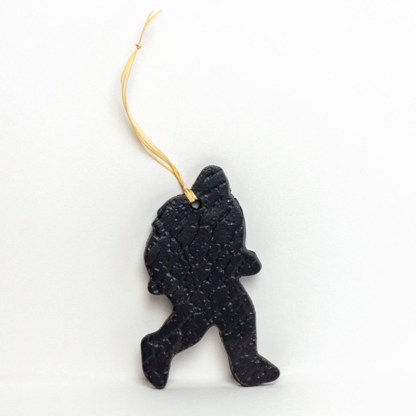 Black Sasquatch Stoneware Ornament