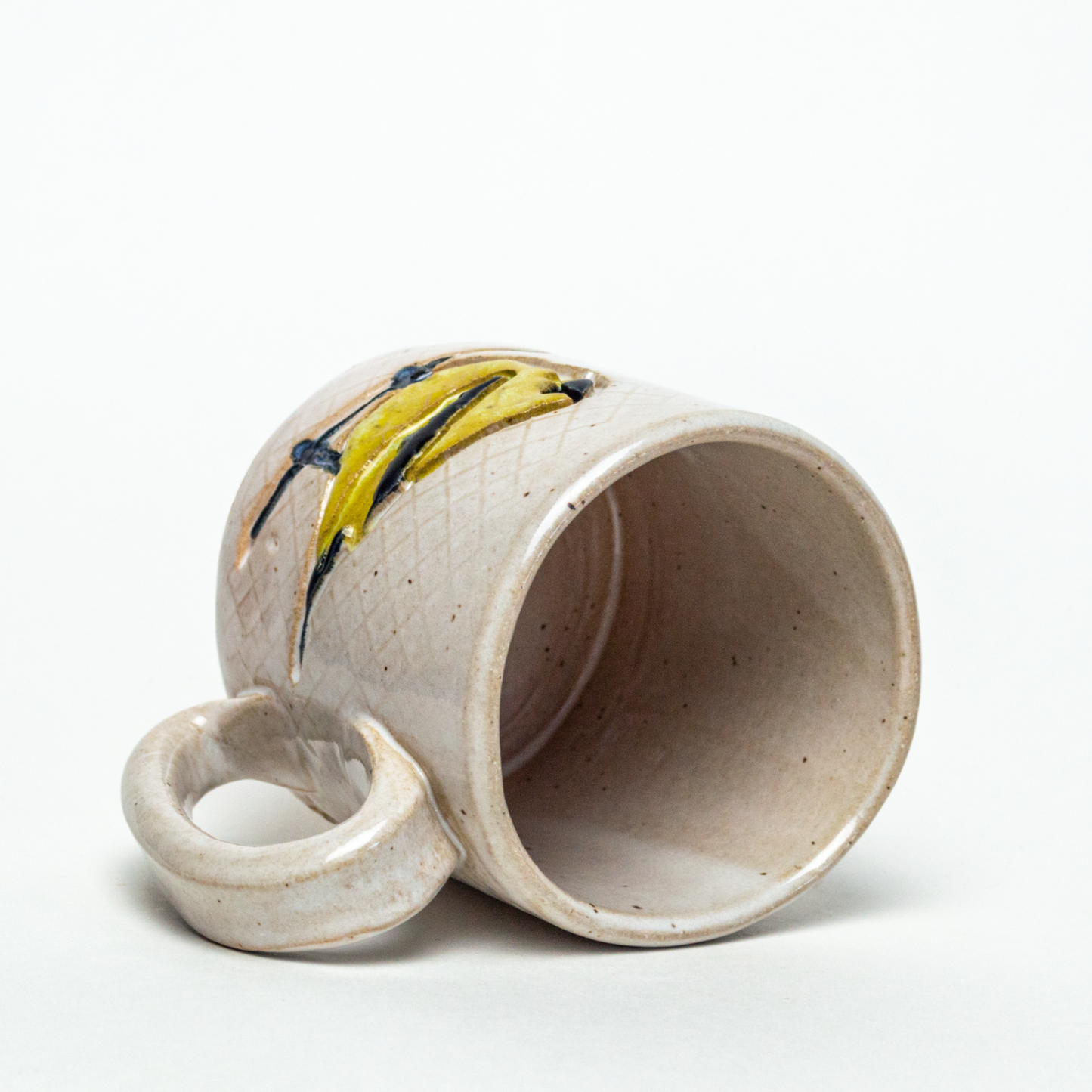 Goldfinch White Stoneware 10oz Mug