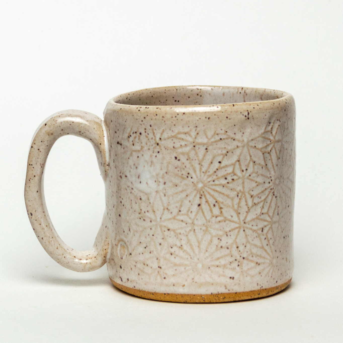Sitting Black Cat White 10oz Stoneware Mug